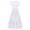 White, variant on Flower Girl Flowy Ruffle Chiffon Trim A-Line Dress for Kid Wedding Junior Bridesmaid Communion Party Pageant Maxi Belted Gown 9-10 Years Purple