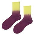 thumbnail image 2 of Mens & Womens Crew Socks Trendy Gradient Printed Unisex Couples Stretchy Breathable Boot Sock Summer, 2 of 5