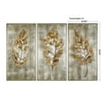 thumbnail image 3 of Uttermost Champagne Leaves Wood Canvas Acrylic Art in Multi-Color (Set of 3), 3 of 3