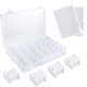 thumbnail image 1 of Caja organizadora de hilo de bordar de plástico de 36 rejillas y 50 bobinas de hilo dental y 2 pegatinas de números de hilo dental para, 1 of 3