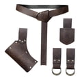 thumbnail image 2 of Conjunto de cinturón de caballero medieval, accesorios de disfraz para fiesta, para adultos, actuaciones escénicas Estilo B, 2 of 10