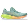 thumbnail image 2 of ASICS Women's Gel-Cumulus 26 Paris Running Shoes, Light Celadon/Safety Yellow, 2 of 4
