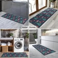 thumbnail image 2 of Dark Blue Christmas Pattern Kitchen Rug Mat,Kitchen Runner Rugs Non Skid Washable,Decorative Kitchen Floor Mats for Kitchen,Sink,Laundry,17"X47", 2 of 5