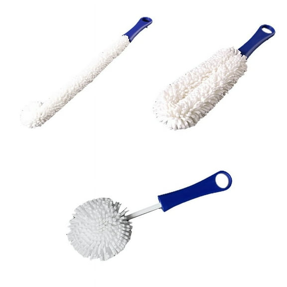 3 Pieces Wine Decanter Cleaning Brush,Flexible Wine for Goblets/Champagne Flutes/Cups/Glasses