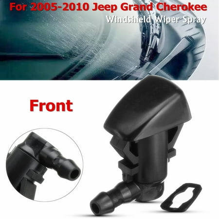Jeep Windshield Seal Grtsunsea Front Windshield Washer Wiper Spray Jet Nozzle For Jeep Grand Cherokee 2005-2010 ()