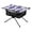 Houses Lavender Field, variant on Outdoor Folding Table Portable Picnic Camping Table For Garden Fishing Beach Purple Storm with Lightning