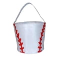 thumbnail image 4 of Abbraccia Easter Eggs Bags Easter Bunny Baskets Sports Balls Printing Candies Bucket Tote Bag for Children Kids Baseball, 4 of 10