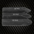 thumbnail image 6 of 3 Pieces Screw Bit Alloy Steel PH1 / PH2 / PH3 for Drill Bit Black Replaceable Strong Magnetic Bit, 6 of 8