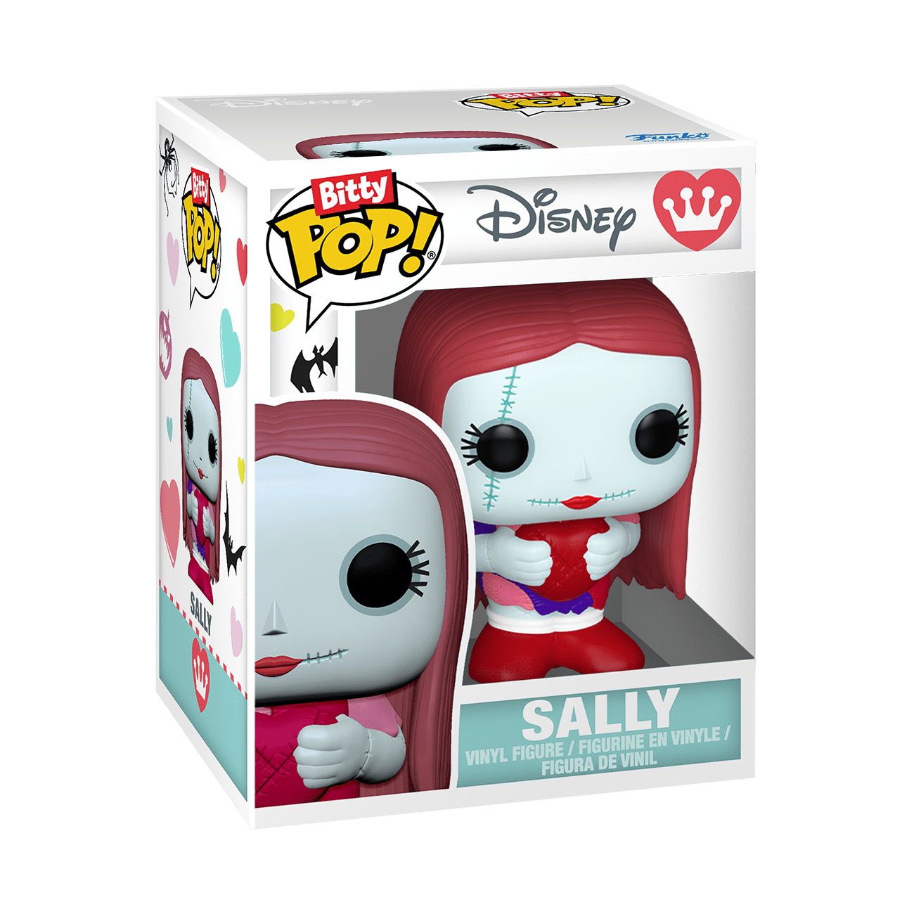 Funko Bitty POP Bouquet: The Nightmare Before Christmas - Jack and Sally Valentine's Day Collectible Vinyl Figures
