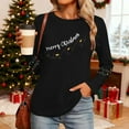 thumbnail image 5 of Womens Long Sleeve Merry Christmas T-Shirts Casual Merry and Graphic Tee Christmas Tree Tops, 5 of 7