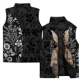 thumbnail image 5 of Chaleco frío con estampado de cuervos y gatos para hombre, tendencia de personalidad, chalecos para hombre cómodos y versátiles, chaquetas de invierno para hombre, ropa genial, 5 of 5