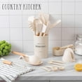 thumbnail image 6 of Country Kitchen 38-Pc Cooking Utensils Set Silicone Spatula & Kitchen Gadgets, Khaki, 6 of 7