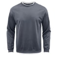 thumbnail image 1 of Gibobby Sudaderas sin gorro hombre Sudadera de Manga Larga para Hombre con Cuello Redondo y Estampado clásico Sudadera para Hombre(Azul,XG), 1 of 4