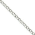 thumbnail image 1 of 925 Sterling Silver 5.75mm Close Link Flat Curb Chain Bracelet, 1 of 1