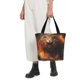 thumbnail image 5 of Fotbe Cool Fire Lion Bolsa de Playa con Estampado, Bolsa de Hombro, Bolsa de Mano Espaciosa, Bolsa de Viaje Ligera, Bolsa de Compras Versátil, 5 of 6