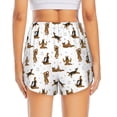 thumbnail image 4 of Xecao's German Shepherd Dog for a double-layer running short for women, perfect for gym, tennis, and more, featuring a convenient pocket., 4 of 9