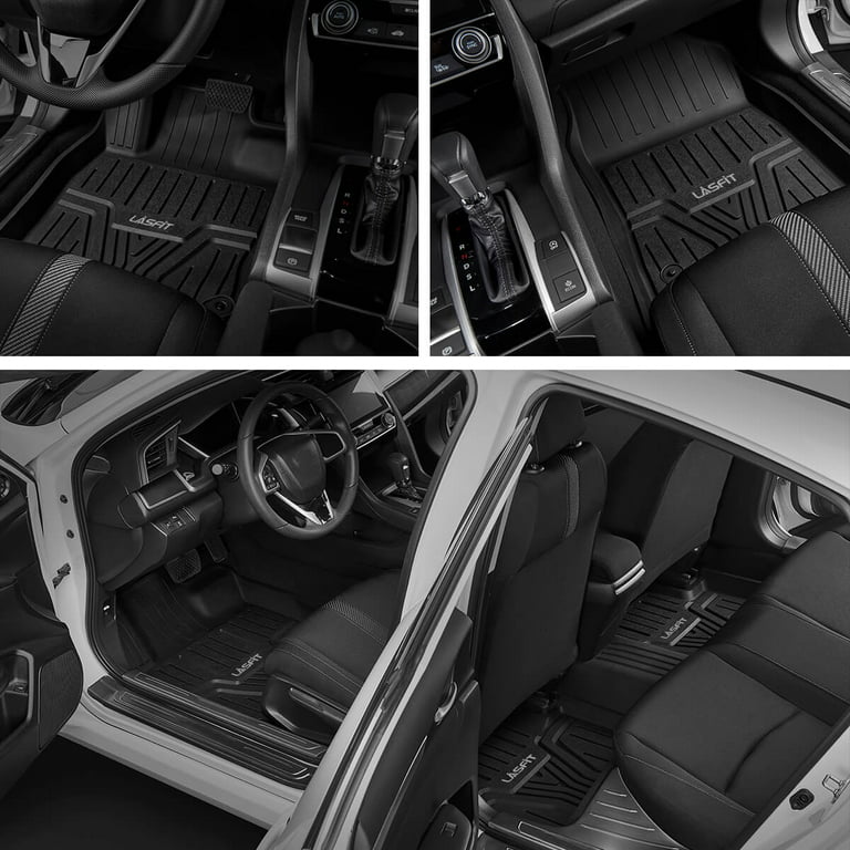 Lasfit Car Floor Mats for 2016-2021 Honda Civic ,Fit Coupe, Sedan