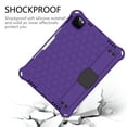 thumbnail image 6 of iPad Air 4th Gen 10.9 Case, iPad Pro 11 Case, Dteck Heavy Duty Silicone Shockproof Case with Hand Holder Stand + Shoulder Strap for iPad Air (2020) 10.9" / iPad Pro 11", Purple/Black, 6 of 6