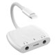 thumbnail image 3 of Adaptador de auriculares compatible con Apple Adaptador de audio Adaptador de línea de audio de 3,5 mm Adaptador 2 en 1, 3 of 4