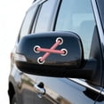 thumbnail image 4 of Simulated Shoelace Stitch Graphic Waterproof Vinyl Sticker for Notebook, Car, Laptop and Window - Pink, 4 of 6