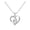 Silver, variant on SmartBy Mother And Daughter Son Love Heart Pendant Necklace Mother's Day Jewelry Gifts for Grandmother Mom Daughter Wife