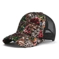 thumbnail image 2 of iHPH7 Mesh Trucker Hat Embroidered Trucker Hat Mesh Hat Summer Hat Adult Sun Hat, Red One Size, 2 of 4