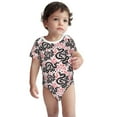 thumbnail image 3 of Daiia Black Snake Printed Unisex-Baby Short Sleeve Onesies Bodysuits Baby Climbing Clothes Soft and Comfortable Romper with Expandable Shoulder Design-6 Months, 3 of 8