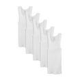 thumbnail image 4 of Fruit of the Loom Boys' Cotton Tank Top Undershirt (Multipack), Boys-120-White, X-Small, 4 of 5