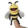 thumbnail image 1 of Open-Mouth Plush Hand Puppets Featuring Butterfly Honeybee Ladybug Caterpillar and Ant, 1 of 5