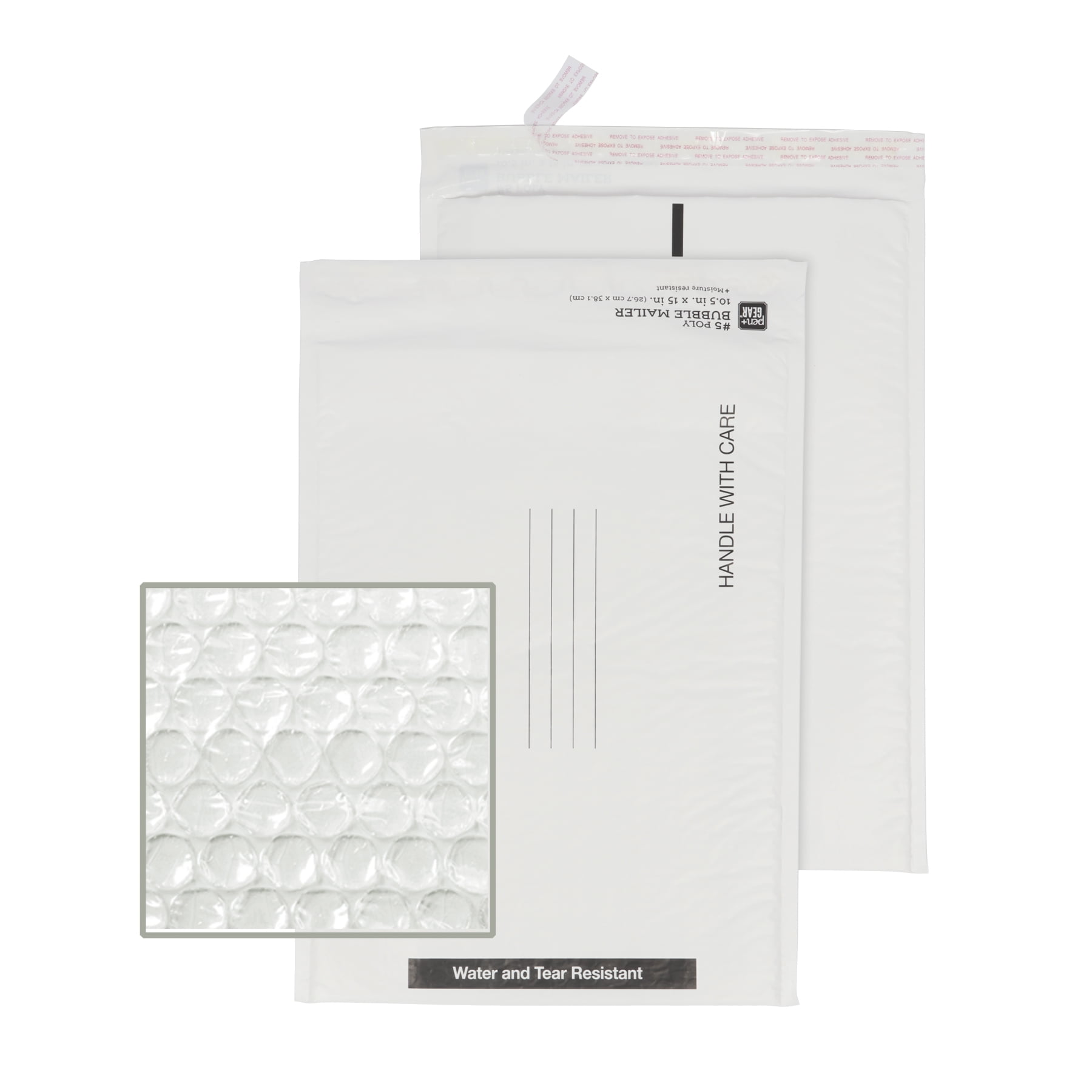 Size (#4) 9.5x13.5 White Bubble Mailer with Peel-N-Seal – ONYX Products®