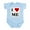 Sky Blue, variant on CafePress - I Love ME Infant Bodysuit - Baby Light Bodysuit, Size Newborn - 24 Months