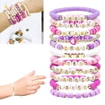 thumbnail image 4 of 11 Pulseras Amistad Con Cuentas Letras Coloridas para Fanáticos JShteea Estilo B, 4 of 9