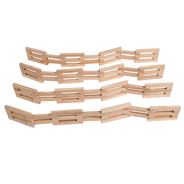 Les Clôtures en Bois FRECKLED FROG Ensemble de 4