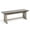 Gray, variant on Pemberly Row 18" Farmhouse Mahogany Wood Side Bench in Taupe Brown