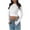 White, variant on tarylea Going out Tops for Women Crew Neck Slim Fitted Crop Tops with Thumb Holes Long Sleeve Solid Color Tees Casual Trendy Cute Stretch Tops