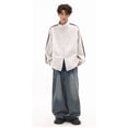 thumbnail image 5 of Womens Zip Up Hoodie Oversized Fashionable Striped Sweatshirt Vintage Men Women Y2K Jacket, 5 of 6