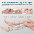 thumbnail image 2 of CHUANK Leg Massager for Circulation  Compression Massager for Legs Thigh Calf  3 Modes 3 Intensities Air Compression of Heated Calf Wraps Massager for All Size  Relief Leg Swelling Muscle, 2 of 11