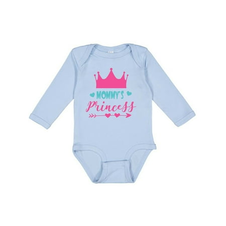 

Inktastic Mommy s Princess Little Princess Crown Hearts Girls Long Sleeve Baby Bodysuit