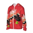thumbnail image 2 of Sigee Sushi Print UPF50+ Men's Sun Protection Hoodie Shirt SPF UV Shirt Long Sleeve Fishing Outdoor Lightweight, S-3XL, 2 of 9