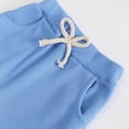 thumbnail image 4 of CAUYDY 0 3 6 9 12 Months Child Boys Fall Winter Autumn Clothes 2T 3T 4T 5T Baby Long Sleeve Pullover Elastic Sweatpants 2PCS Cute Set Newborn Picture Outfits Blue for Sizes 4-5 Years, 4 of 8
