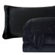 thumbnail image 1 of Juego de sábanas Elegant Comfort Velvet Frannel Twin XL Black, 1 of 9