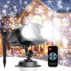 thumbnail image 1 of Proyector navideño con forma de copo de nieve, arte con luces en exteriores reales, 1 of 7