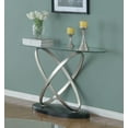 thumbnail image 3 of Coastal Sofa Table, Silver/Black, 3 of 3