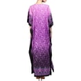 thumbnail image 4 of Miss Lavish London Women’s Kaftan Maxi Dress – Free Size Kimono, Lightweight Summer Dress for Loungewear, Resort & Holidays – One Size (103-Purple), 4 of 5
