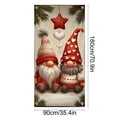 thumbnail image 3 of Eoozwa Christmas Door Cover Decorations 35x71 Inch Merry Christmas Door Covers for Front Door Xmas Banner Decorative Ball Photo Booth Props Backdrop for New Year Holiday House Party Sign Supplies, 3 of 5