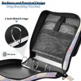thumbnail image 4 of FORMRS Zipper Binder with Shoulder Strap 2-inch Ring 500 Sheet Capacity File Bag, Purple Clouds, 4 of 5