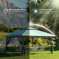 thumbnail image 4 of 13x13Pop-Up-Gazebo Outdoor Canopy Tent with Mosquito Netting, [Adjustable Height & Spacious] Pop Up Tent with Double Roof, UV-Resistant Outdoor Gazebo for Backyard, Patio, Lawn, Garden, Deck, 4 of 8