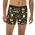 thumbnail image 2 of Rateoe coffee shop house Print Men’s Underwear Boxer Briefs Soft Comfortable Underwear Boxer Briefs, Long Leg Briefs,Anti-chafing Boxer Briefs, 2 of 7