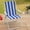 Blue, variant on Folding Patio Sling Chairs, Outdoor Foldable Sling Chairs with Armrests, Lightweight Portable Sling Back Chairs for Lawn Garden Beach Poolside, Breathable Fabric, Easy Folding Design