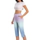 thumbnail image 4 of TaTaai Women's Plus Size Yoga Capri Leggings High Waist Stretchy 7/8 Length Athletic Pants Non See Through Soft Gym Workout Bottoms Tummy Control Gift, 4 of 7